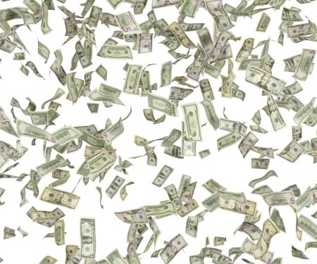 Фон разбросанных денег