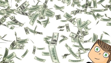 Фон денежный мультяшный