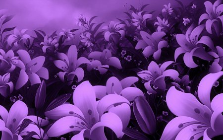 Природа фиолетовые цветы