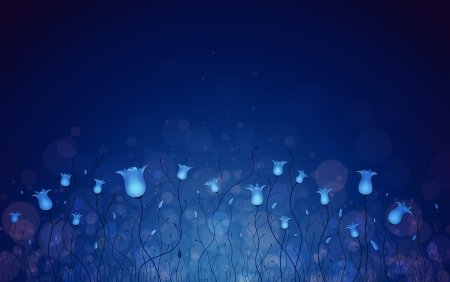 Синие обои на рабочий стол