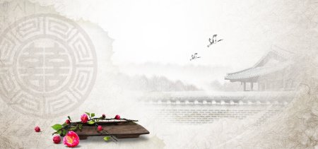 Векторные пейзажи в японском стиле