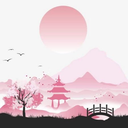 Фон в японском стиле