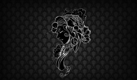 Цветы на темном фоне