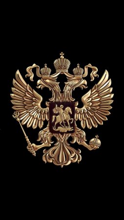 Двуглавый Орел на черном фоне