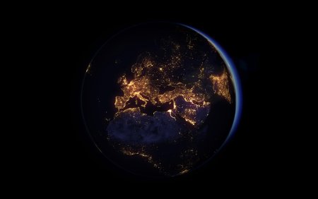 Вид земли из космоса