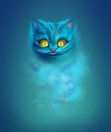 Синий Чеширский кот