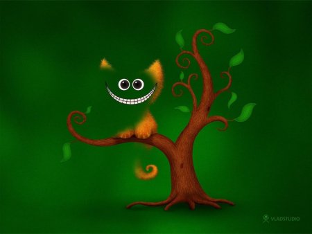Чеширский кот на дереве