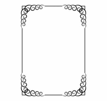 Трафареты рамок для текста