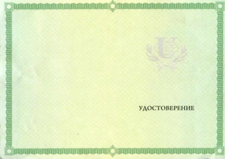 Подложка для удостоверения