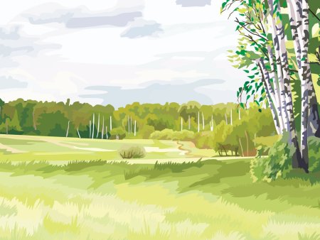 Природа рисунок для детей