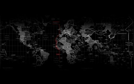 Карты на черном фоне