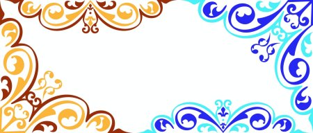 Фон для презентации с казахским орнаментом