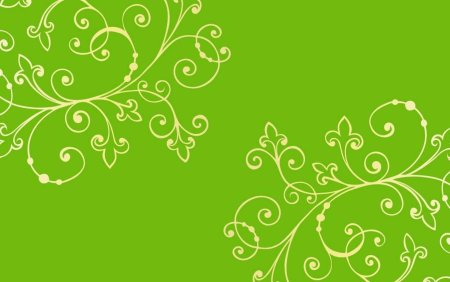 Зеленый фон с узорами