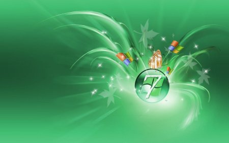 Обои виндовс 7 зеленые