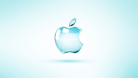 Логотип Apple стеклянный