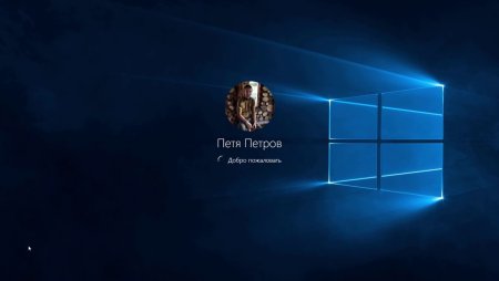 Экран входа в систему Windows 10