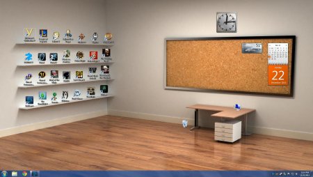 Рабочий стол компьютера с иконками