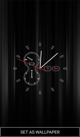 Заставка часов на смартфоне