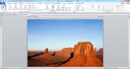 Сделать фон в Ворде