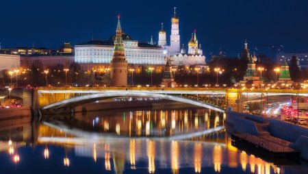 Ночной Кремль Москва