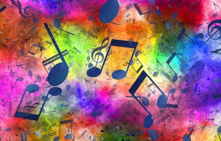 Музыкальный фон для фотошопа