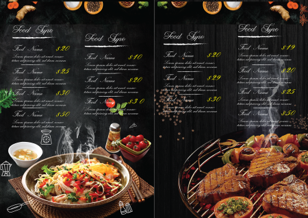 Черный фон для меню