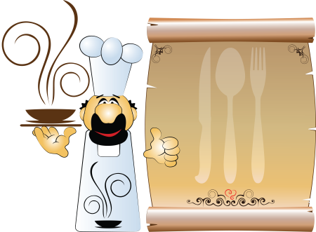 Фон для меню кафе