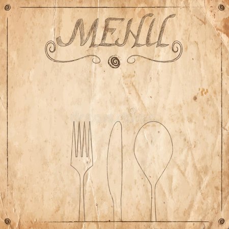 Текстура для меню ресторана