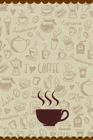 Фон для меню кофейни
