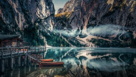 Брайес озеро Италия картина