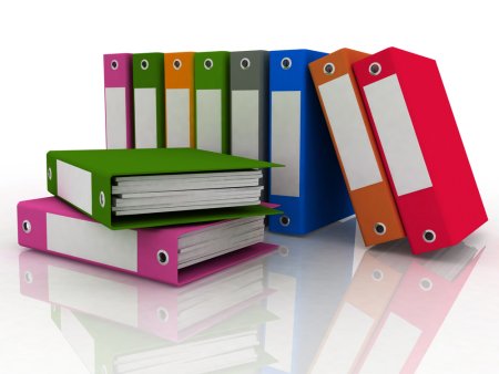 Стопка папок с документами