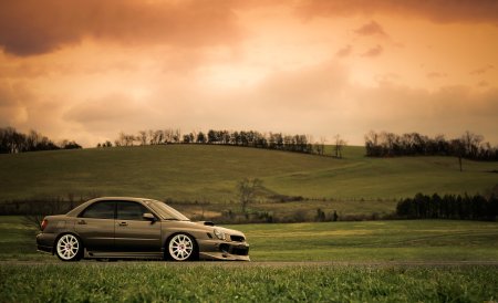 Subaru Impreza WRX STI В тумане