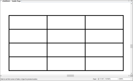 Таблица шаблон