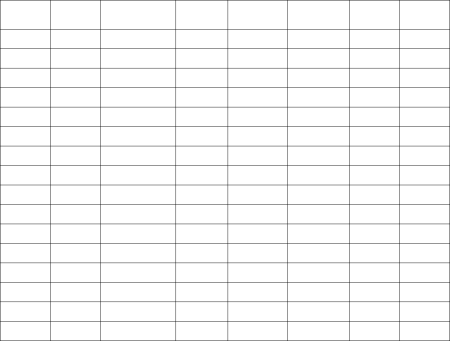 Пустая таблица а4