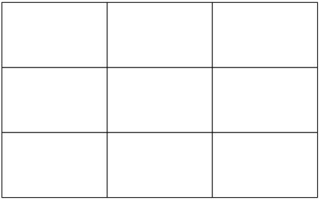 Разметка для визиток на а4