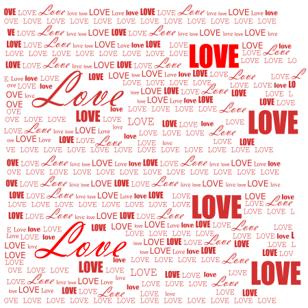 Фон с надписью Love