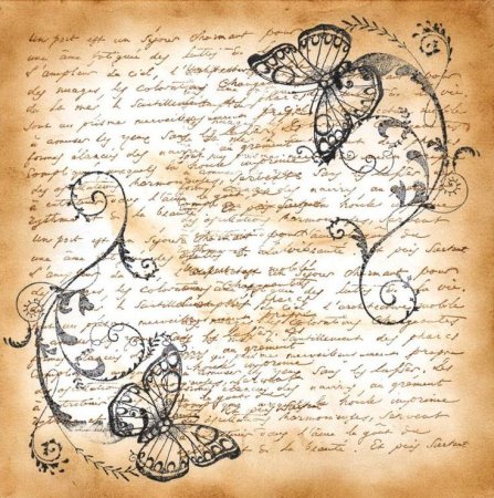 Винтажная бумага с надписями