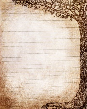 Красивый лист для письма