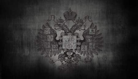 Имперский герб Российской империи на фоне