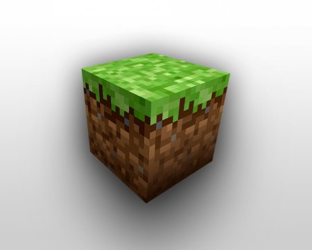 Minecraft блок земли 3д