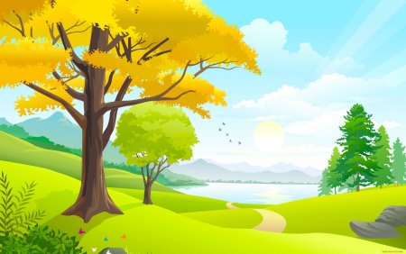 Мультяшный пейзаж