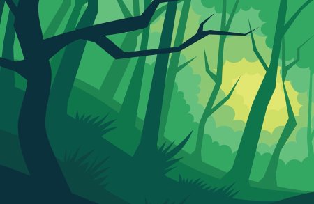 Нарисовать лес