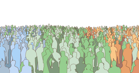 Нарисованная толпа