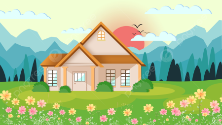 Фон мультяшный дом