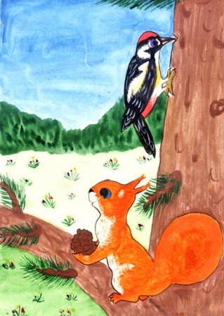 Рисунок на тему животные