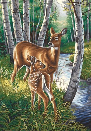 Алмазная мозаика Жирафы