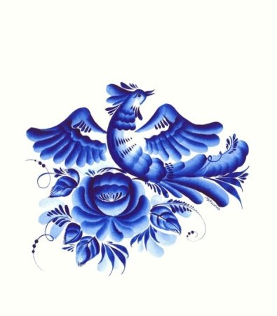 Гжельская роспись объединение Гжель