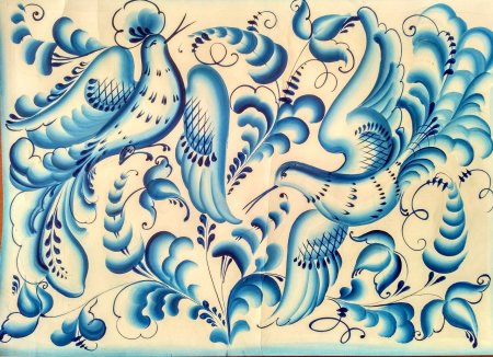 Гжель игрушка раскраска