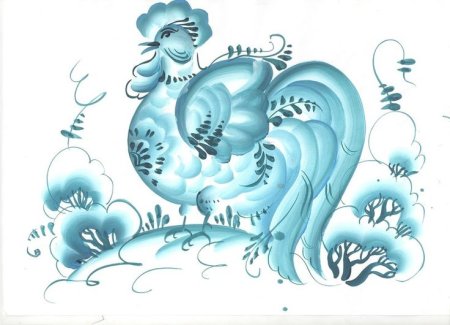 Роспись изразцов Гжели