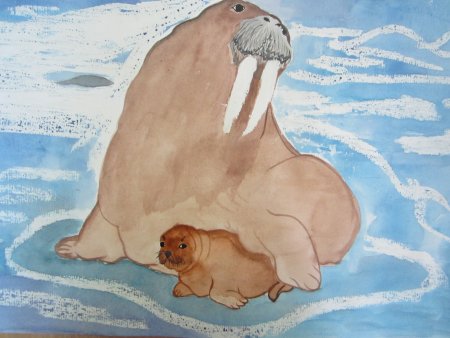 Рисование животные севера